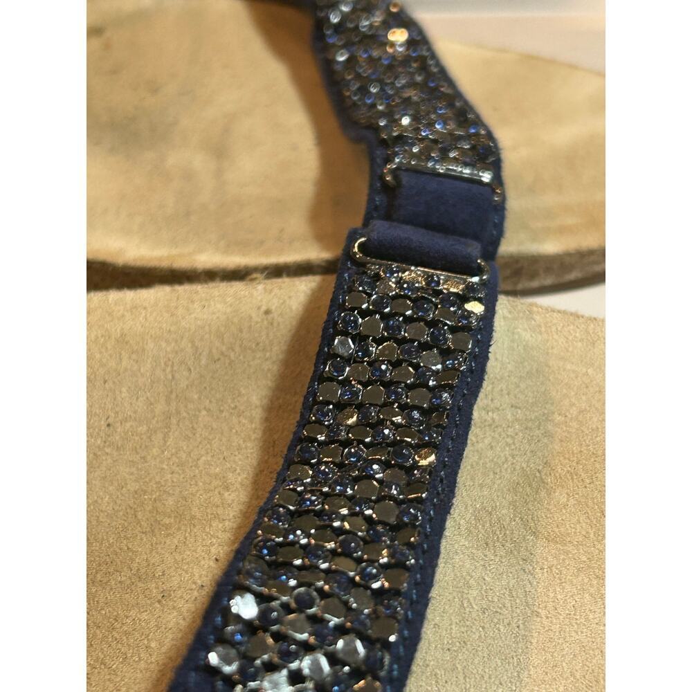 Anne Klein iFlex Blue Beaded Platform Sandals - Women's Size 10 - Picture 7 of 8